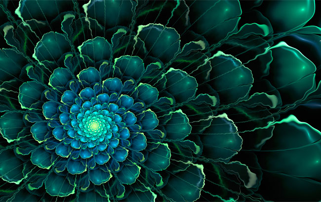 Vinilos flor fractal para muebles o armarios